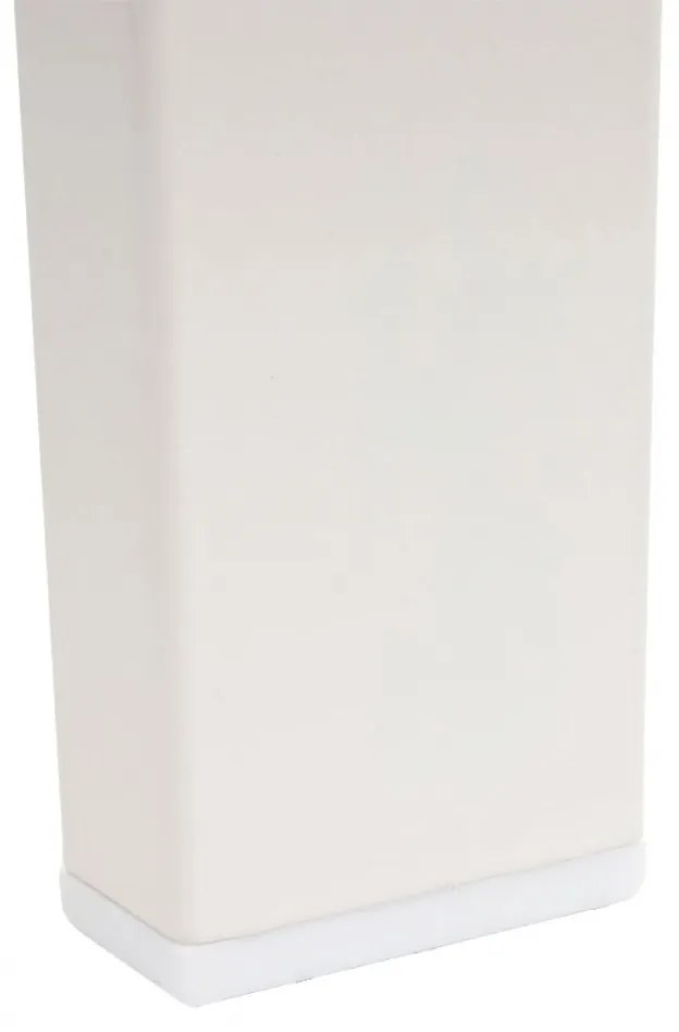 Záhradná lavička HWC-F44, 2-miestna oceľ s práškovým nástrekom - biela