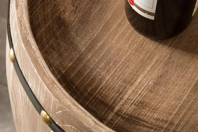 Invicta Interior - Elegantný stojan na víno BODEGA 80 cm, borovica, prírodný