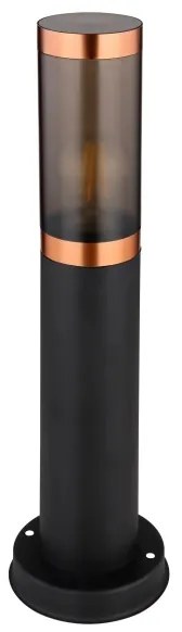Globo 3158BC - Vonkajšia lampa BOSTON 1xE27/23W/230V IP44 45 cm čierna/meď