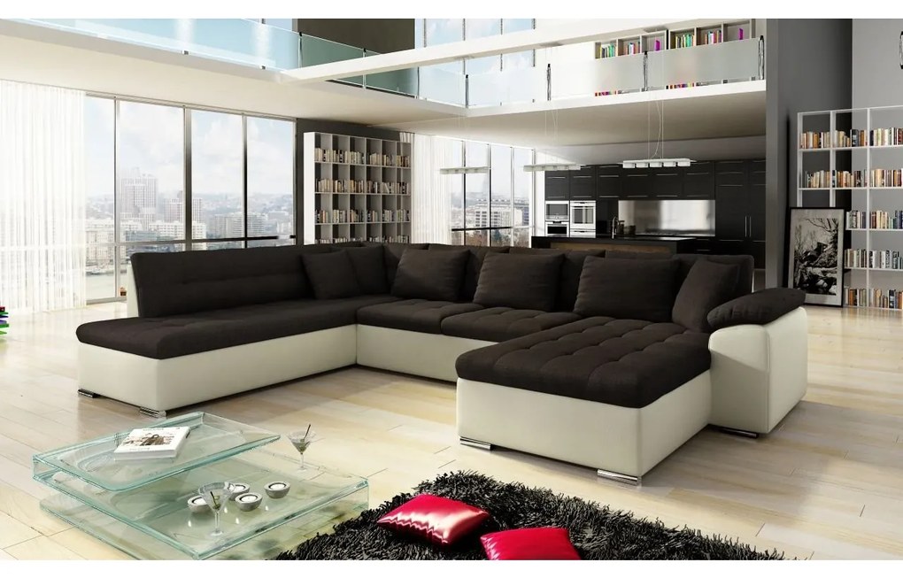 Rohová sedačka Tony s funkciou spania, Dostupné poťahy: Nazar 225.02, Strana: Ľavá - U