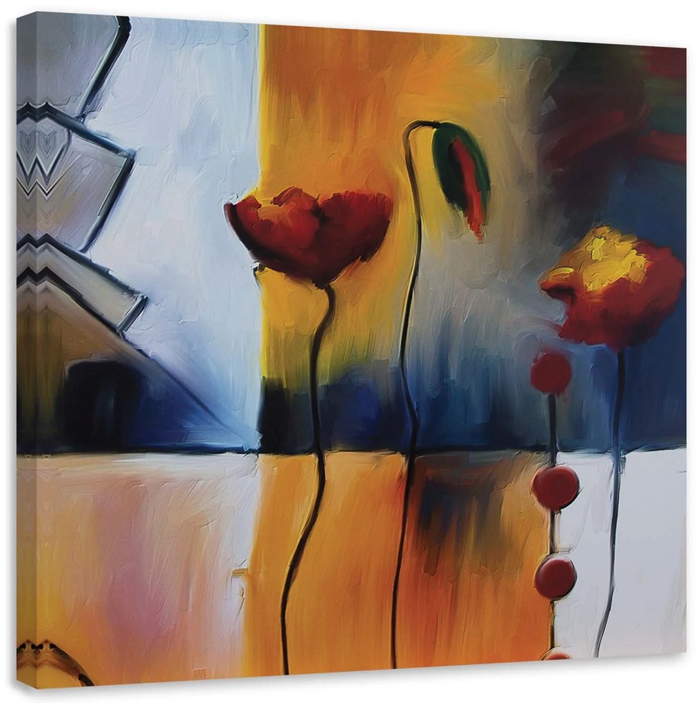 Gario Obraz na plátne Dva maky a púčik Rozmery: 60 x 60 cm