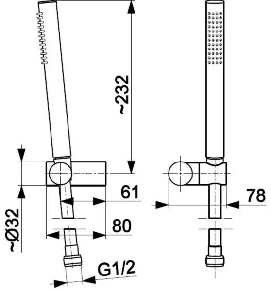 KFA Armatura 841-225-31 - Sprchová sada MOZA nerez/zlatá