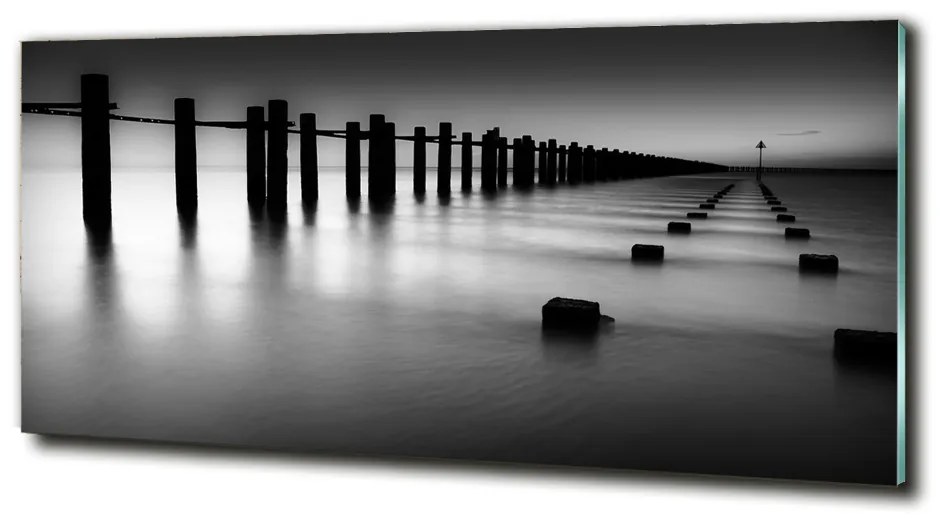 Foto obraz sklenený horizontálne Vlnolam Temže cz-obglass-125x50-25660974