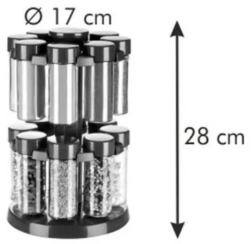 Tescoma SEASON koreničky v otočnom stojane 16 ks,, L