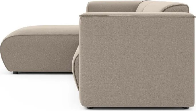 Svetlohnedá rohová pohovka (ľavý roh/s leňoškou) Merid – Ropez