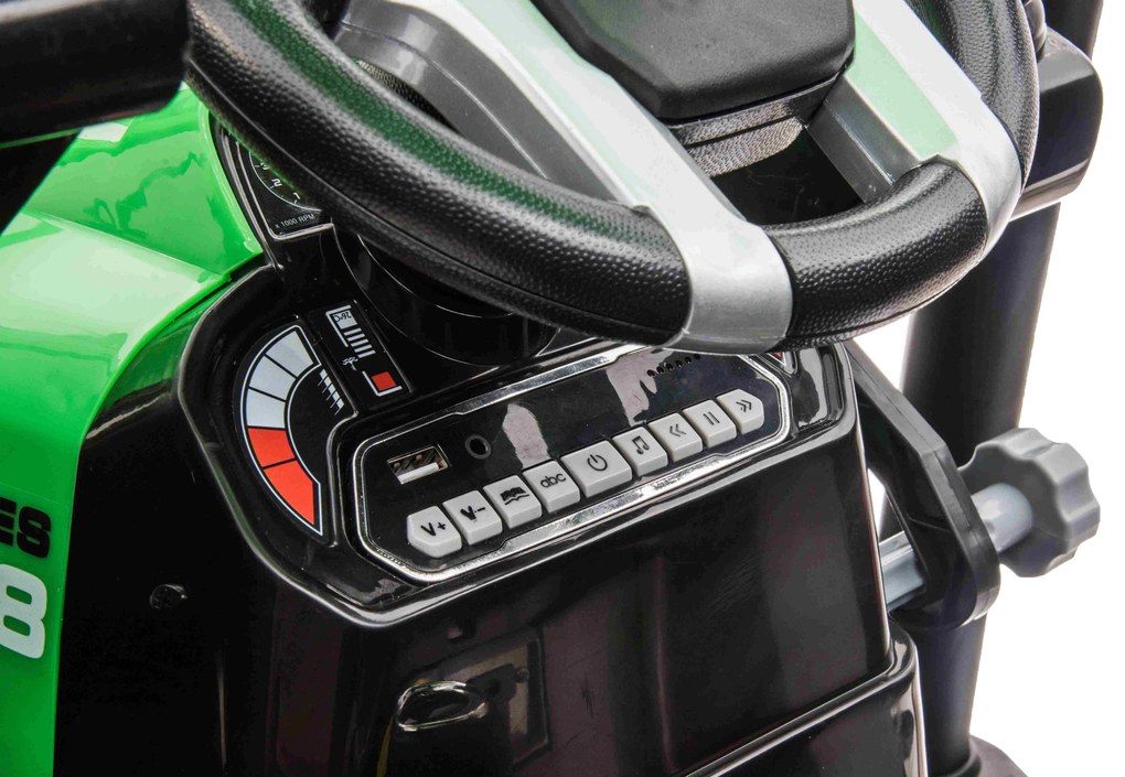 Detský elektrický traktor D68 RAMIZ JS3158B  - zelený