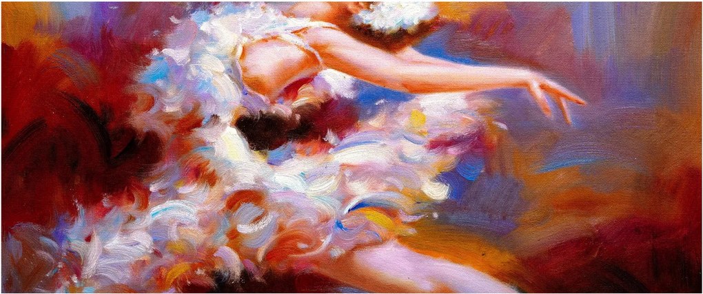 Obraz - Baletka, maľba (120x50 cm)