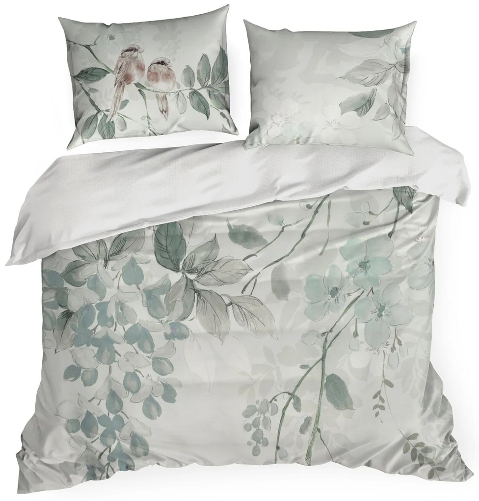 MAKOSATÉNOVÉ OBLIEČKY EVITA 160X200 CM, 2 KS 70X80 CM VZOROVANÉ