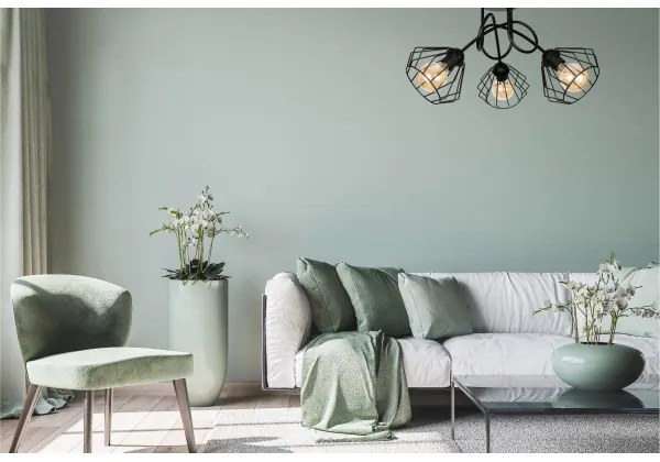 Prisadený luster CEED 3xE27/60W/230V