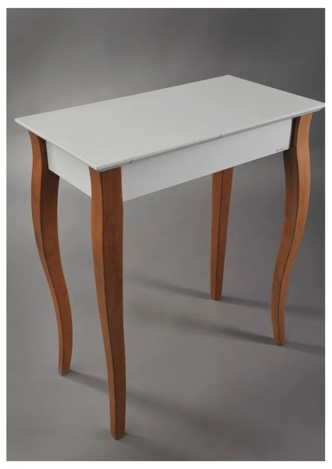 Biely toaletný stolík so zrkadlom Ragaba Dressing Table, dĺžka 65 cm