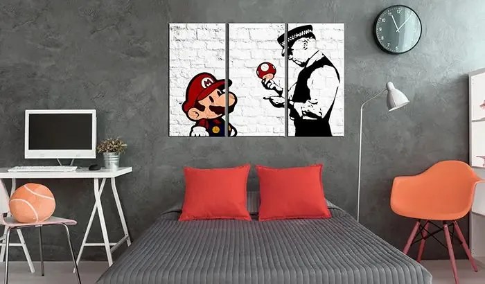 Obraz - Mario Bros (Banksy) Veľkosť: 60x40, Verzia: Standard