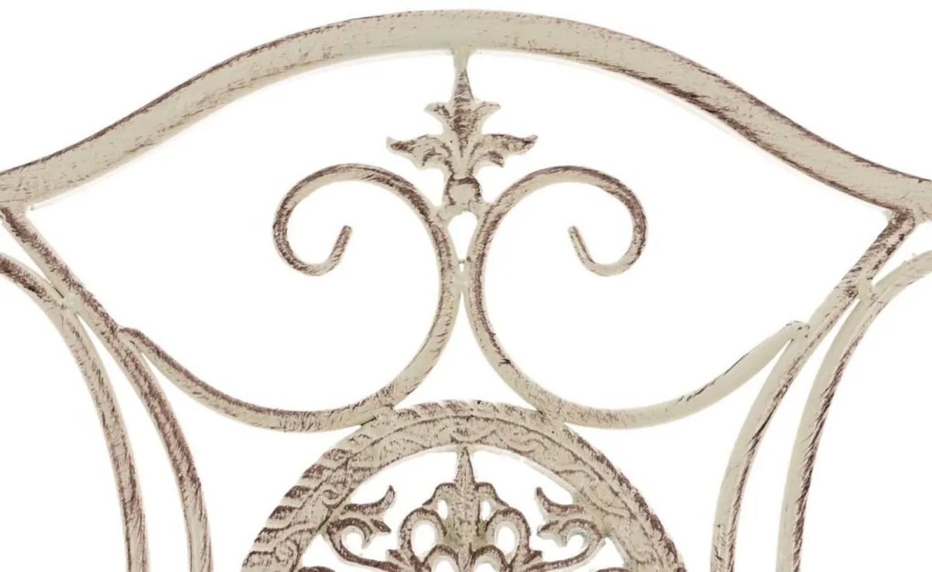 Kovová skladacia stolička Sibell (SET 2 ks) - Krémová antik