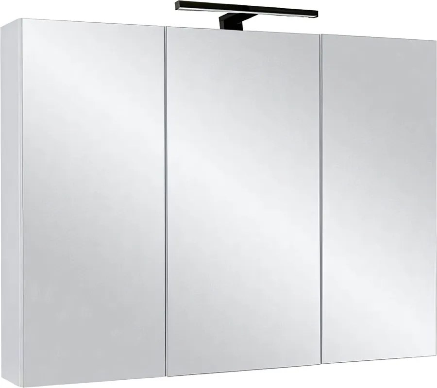 Comodo Zrkadlová skrinka Ticino 80 ZS LED-B s osvetlením Any LED 30 B, čierna