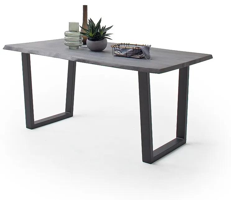 Jedálenský stôl Calabria podnož trapez antracit Rozmer: doska akácia natur 3,5 cm 200 x 100