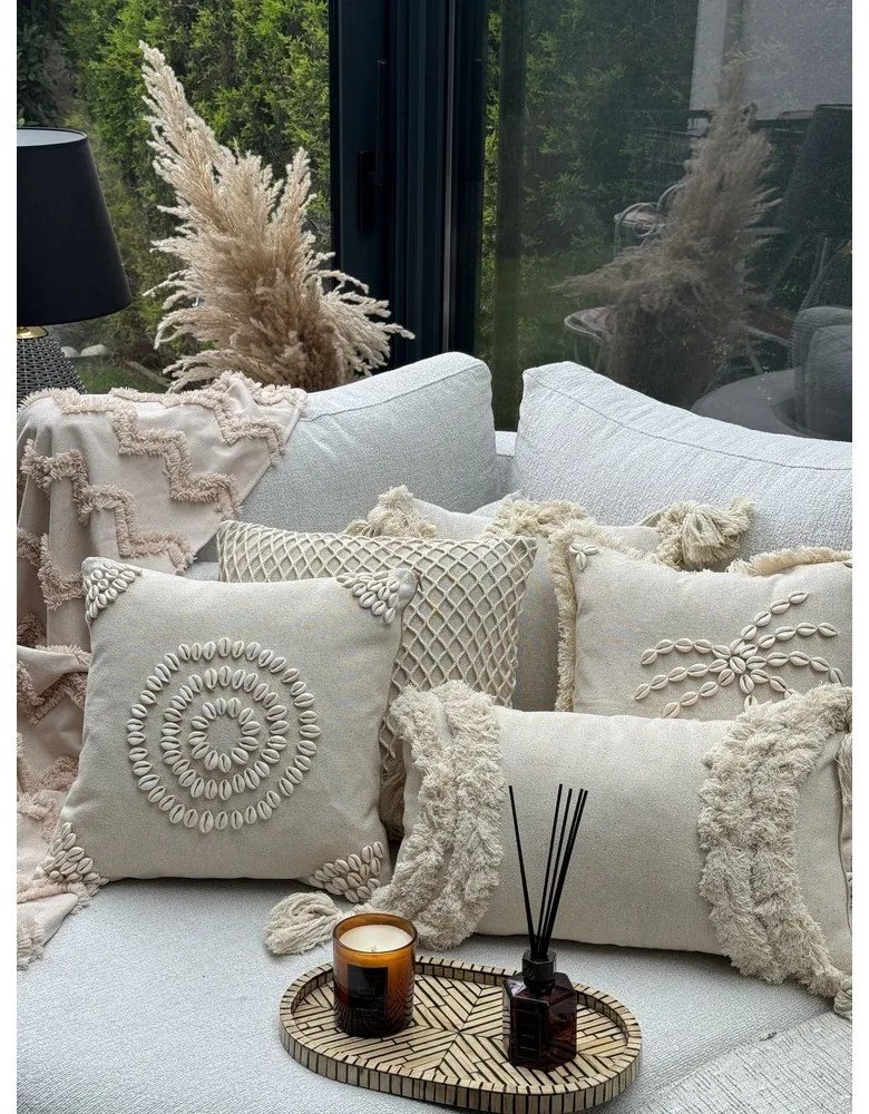 Bavlnená obliečka na vankúš 43x43 cm Seashells – Mioli Decor