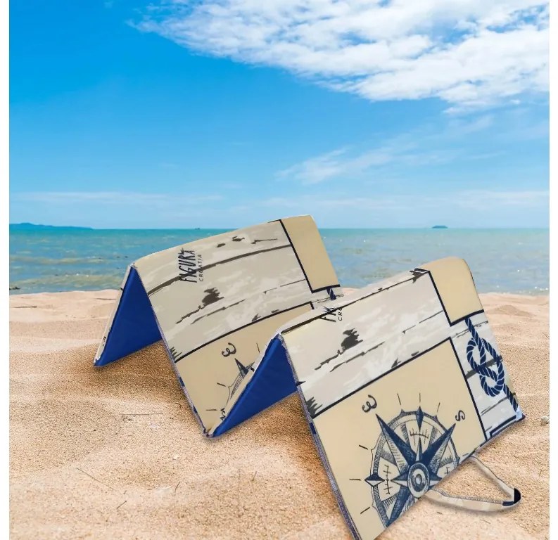 Plážové ležadlo MARINE 137x49 cm, béžové