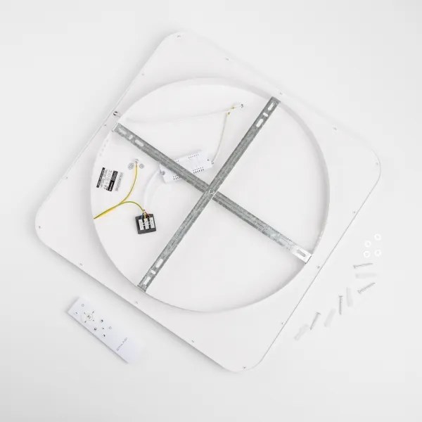 Brilagi - LED stmievateľné stropné svietidlo FALCON SLIM LED/50W/230V 50x50 cm biele + diaľkový ovládač