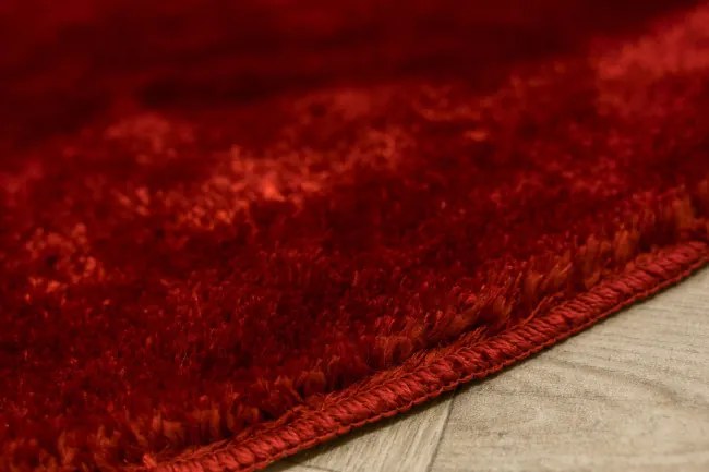 Kúpeľňový koberček Malmo červený, kruh