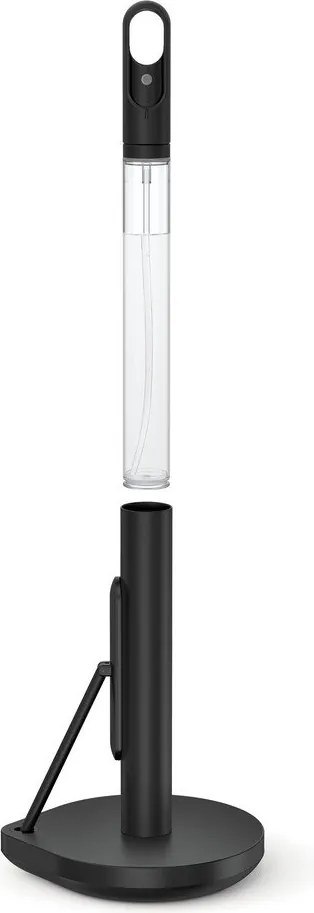 Matne čierny oceľový držiak na kuchynské utierky – simplehuman