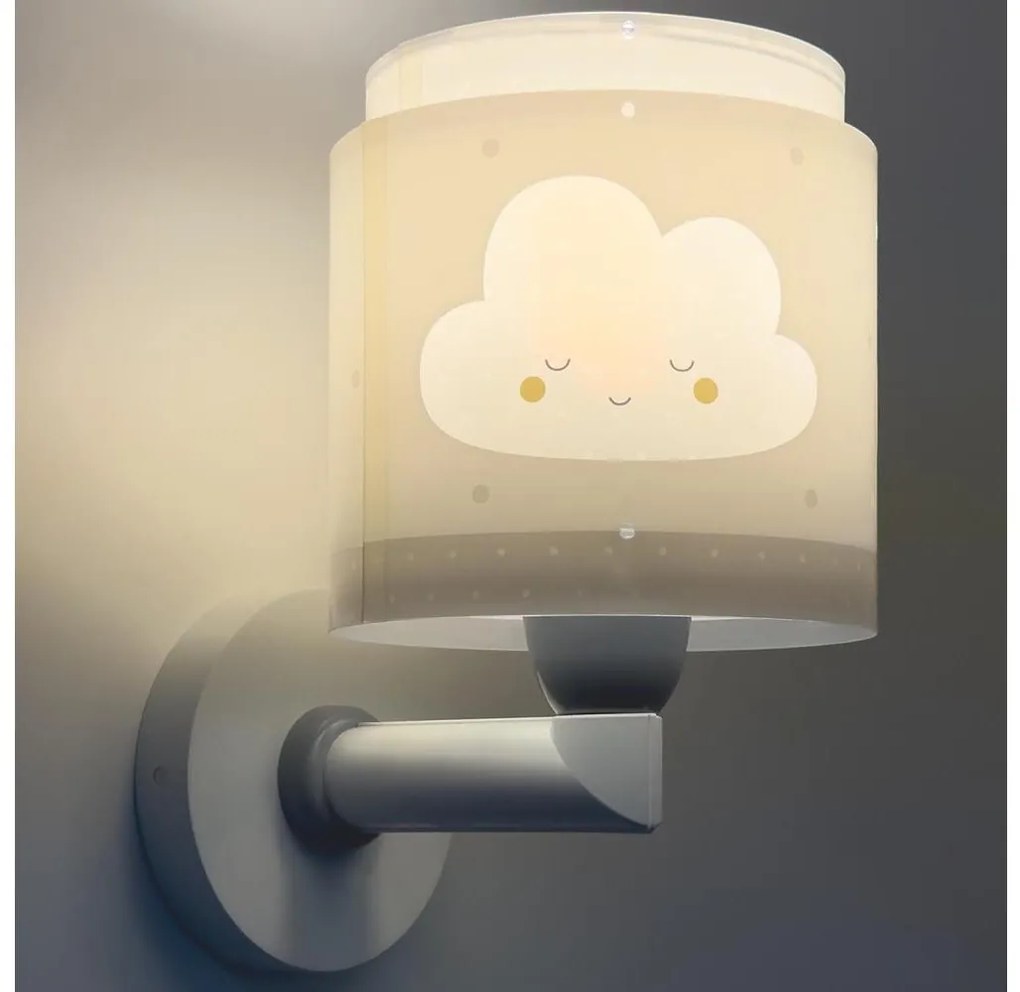 Dalber 76019E - Detské nástenné svietidlo BABY DREAMS 1xE27/15W/230V šedá