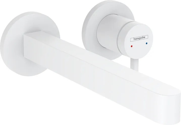 Hansgrohe Finoris, umývadlová batéria pod omietku 240, 2-otvorová inštalácia, EcoSmart, biela matná, HAN-76050700