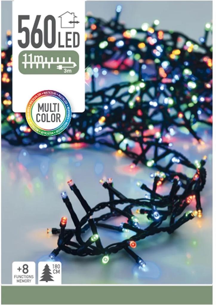 Koopman Svetelná vianočná reťaz Cluster farebná, 560 LED