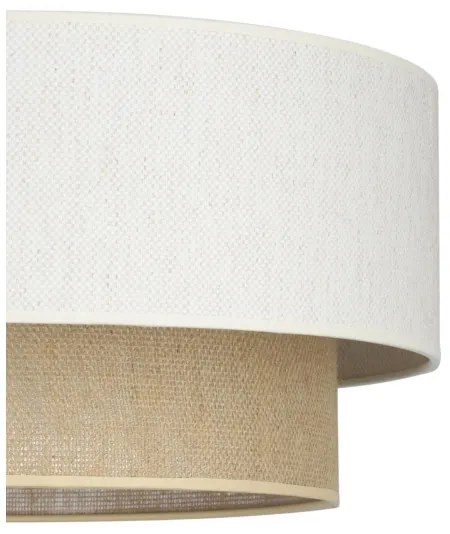 Luster na lanku NATIA 1xE27/60W/230V biela/hnedá