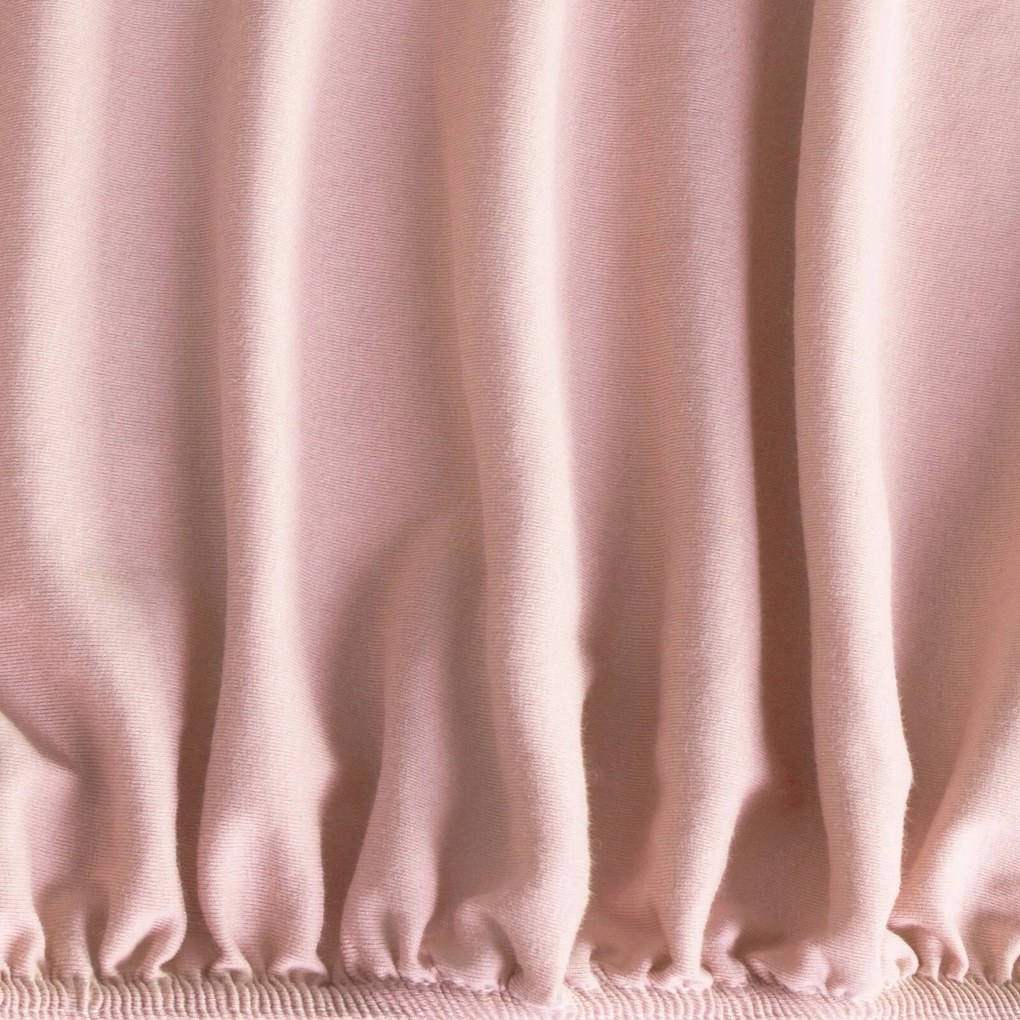 BAVLNENÉ PRESTIERADLO S GUMOU ADELA 120X200X25 CM PUDROVÁ