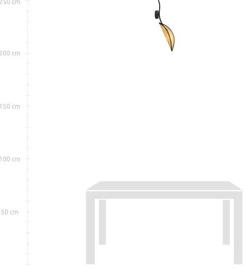 Nástenné svietidlo LOTUS 1xE14/10W/230V čierna/béžová