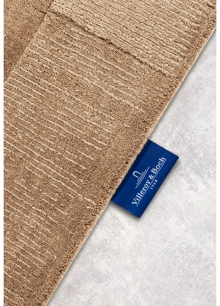 Béžový ručne tkaný vlnený behúň 80x250 cm Charlotte – Villeroy&Boch