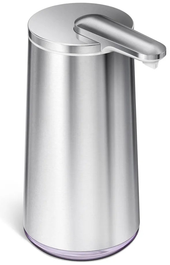 Sivý automatický oceľový dávkovač mydla 266 ml - simplehuman