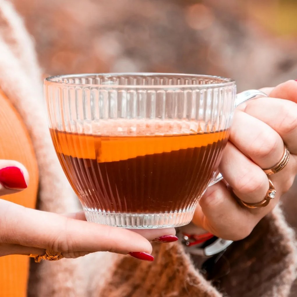 Altom Súprava sklenených hrnčekov Selena 390 ml, 6 ks