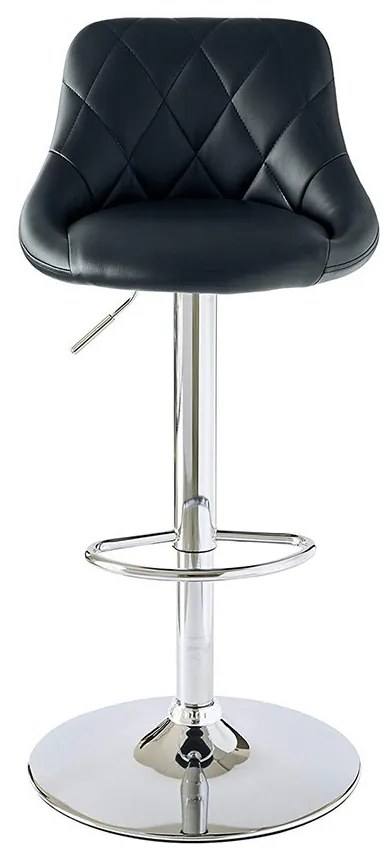 Barové stoličky s operadlom, 2 farby, čierne