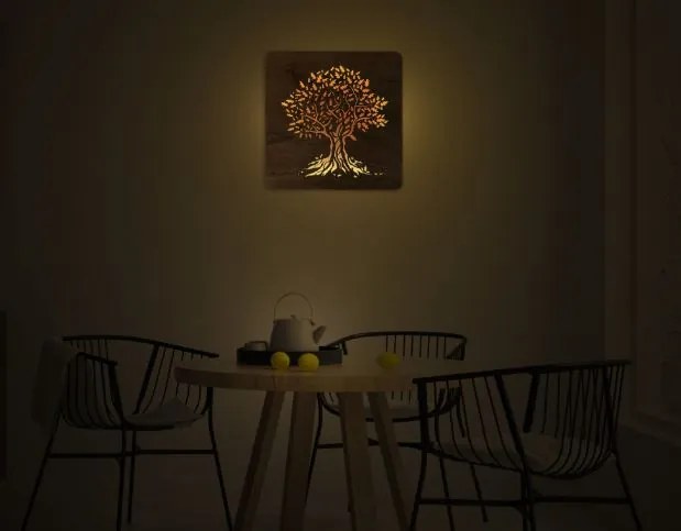 Podsvietený obraz strom Dub