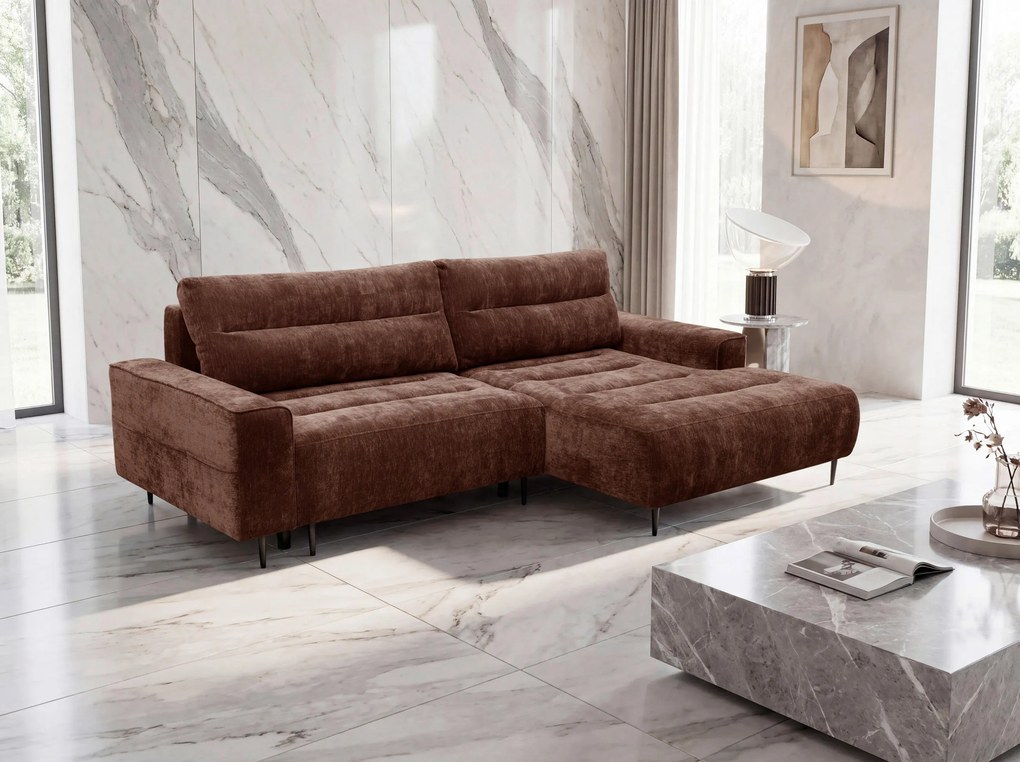 XXXLutz ROHOVÁ SEDAČKA, textil, medená MID.YOU - Sedačky - 000084003804