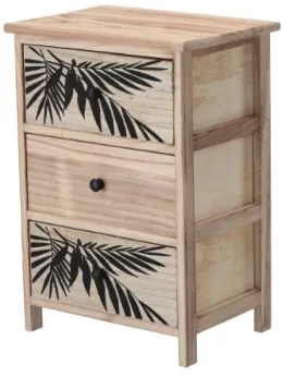 Komoda ZOFIA s 3 zásuvkami – boho dizajn, 40 x 29 x 58 cm