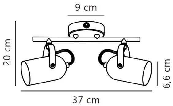 Nordlux - Bodové svietidlo LOTUS 2xE14/40W/230V