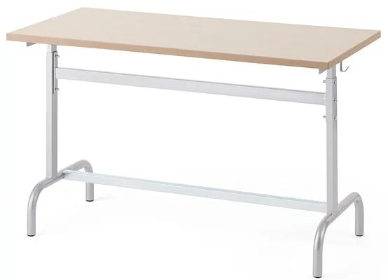 Školská lavica 184, laminát - breza, strieborná