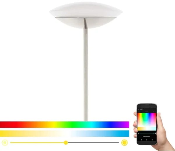 Eglo 33325 - LED RGBW stmievateľná stojacia lampa FRATTINA-C LED/18W/230V matný chróm