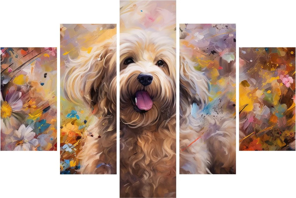 Obraz - Šťastný pes II. (150x105 cm)