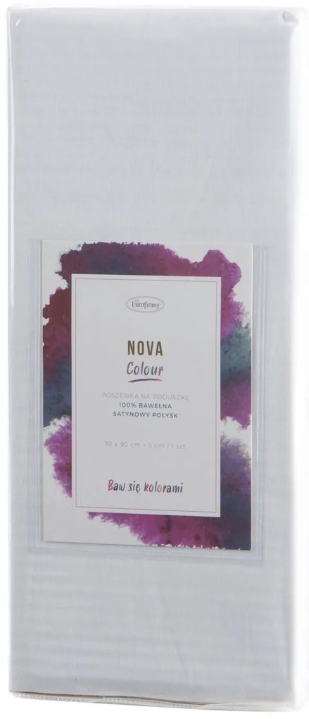 SATÉNOVÁ OBLIEČKA NA VANKÚŠ NOVA COLOUR 70X80 CM BIELA