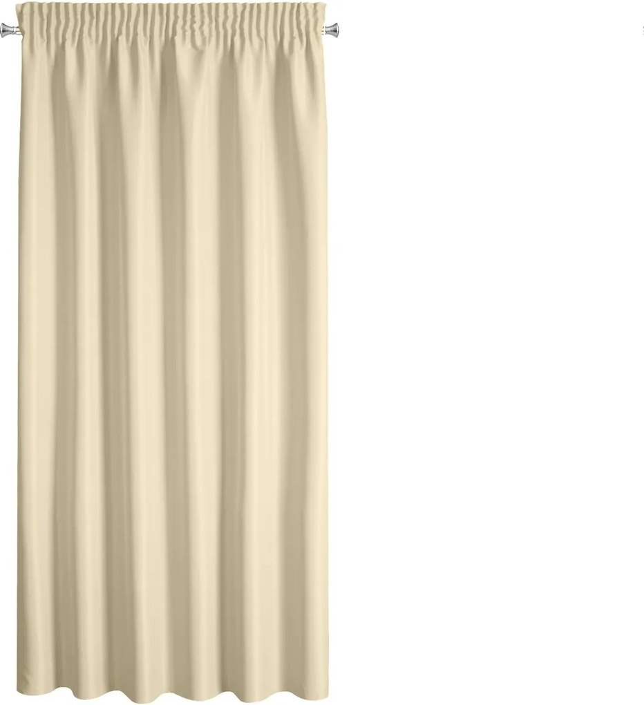 KRÁTKY ZÁVES NA PÁSKE RITA 140X175 CM BÉŽOVÁ