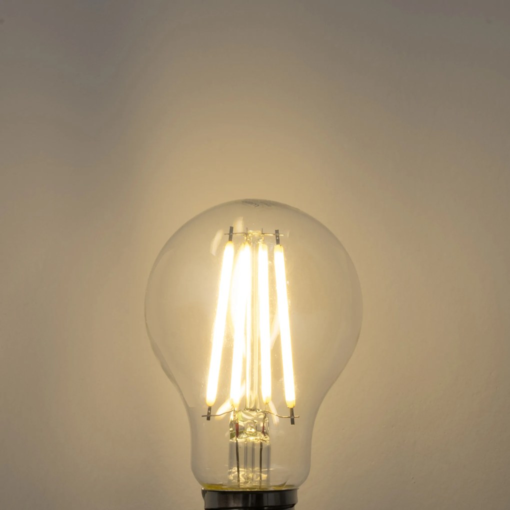 Sada 5 LED žiaroviek E27 A60 číra 2,2W 470 lm 3000K