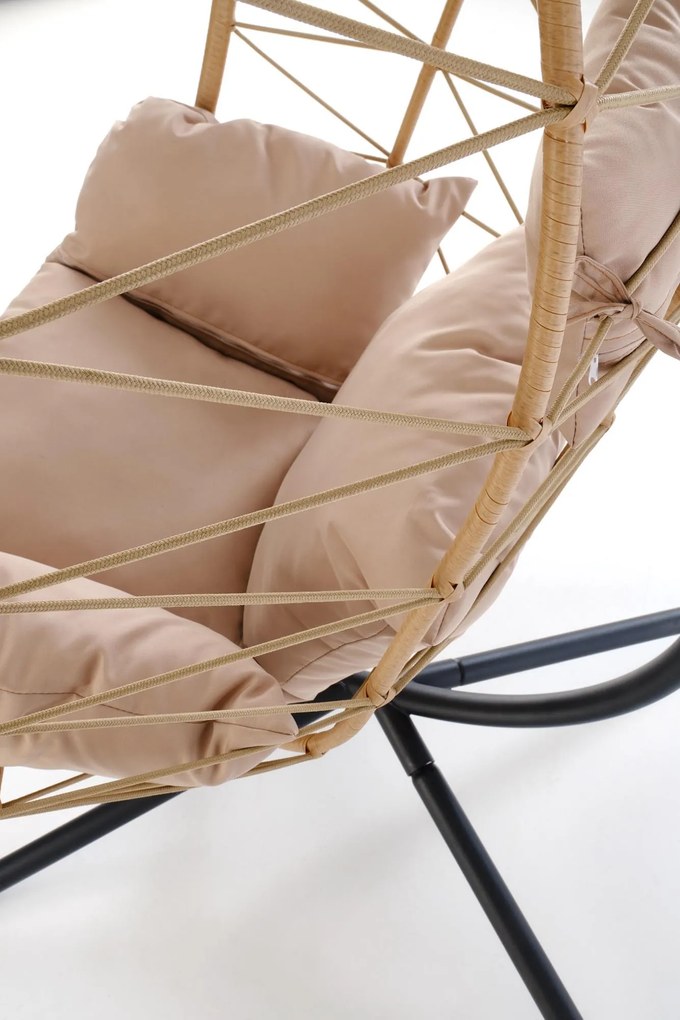 Závesné hojdacie kreslo Snake béžové