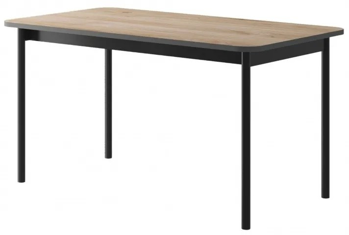 Piaski Jedálenský stôl Loft 140x80 cm jackson/čierny