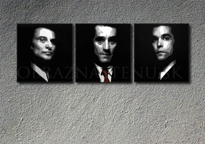Ručne maľovaný POP Art obraz Goodfellas 150x50 cm