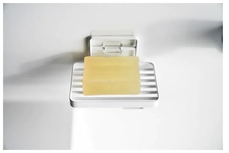 Biela samodržiaca kovová nádobka na mydlo Film Hook – YAMAZAKI