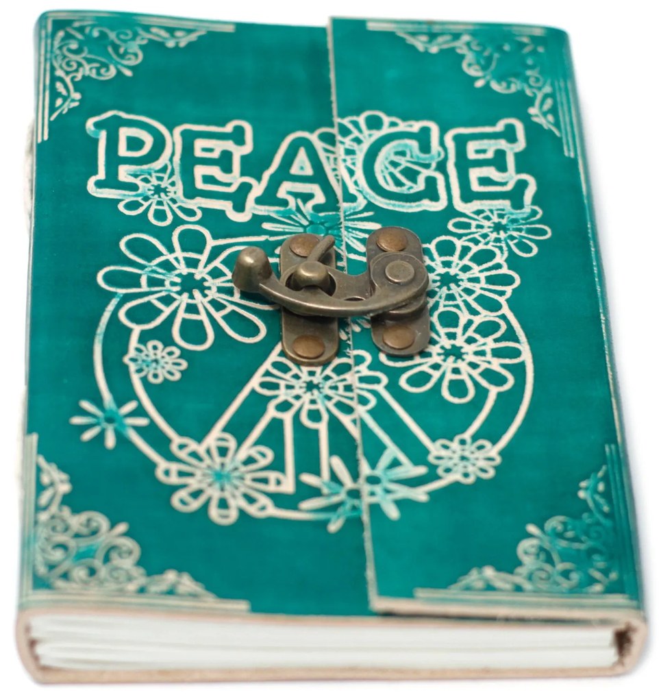Kožený zápisník - Peace