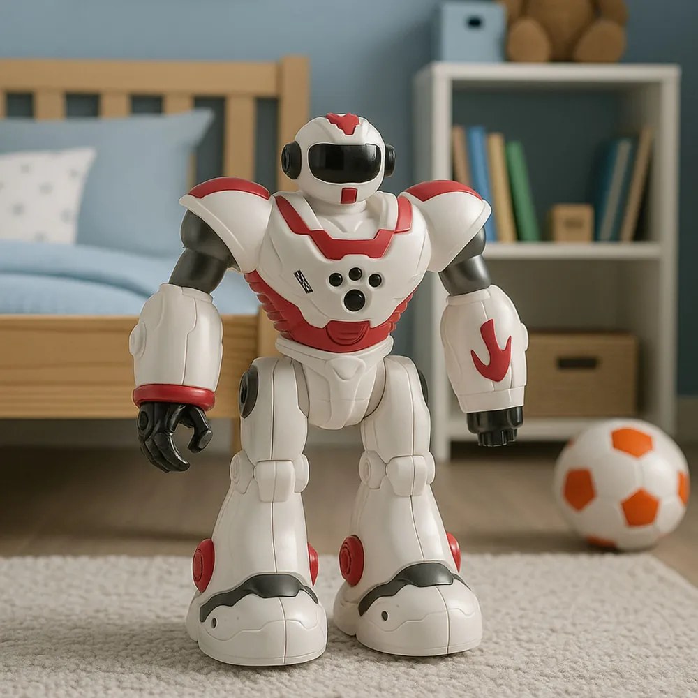 LEAN Toys Interaktívny RC robot diaľkovo ovládaný, 16 funkcií, svetlá, zvuky, ružový