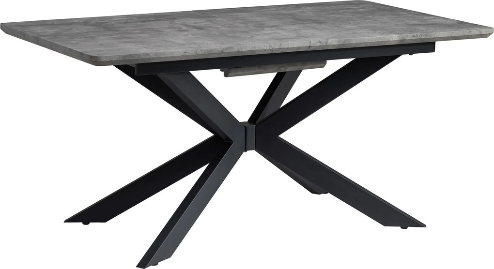 XXXLutz JEDÁLENSKÝ STÔL, sivá, 160-200/90/76 cm P & B - Stoly - 001467003101